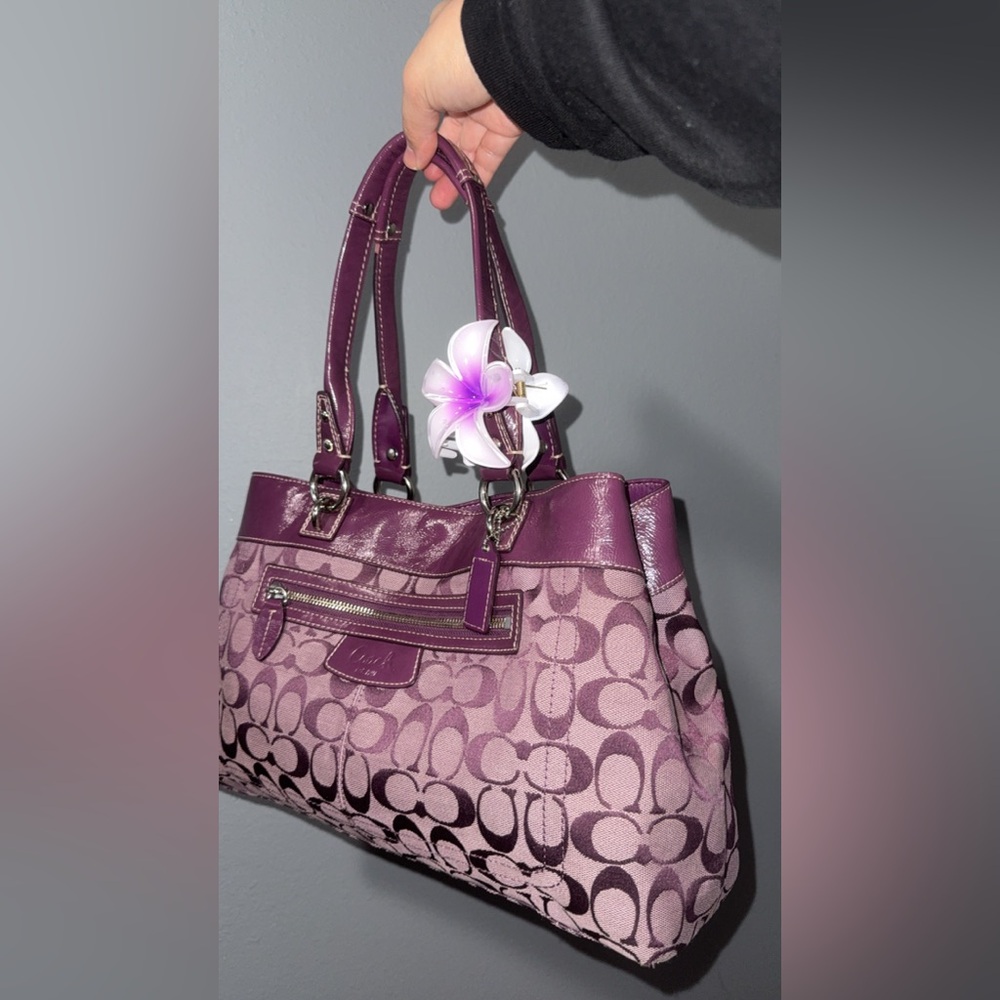 Purple Penelope Coach Signature Tote Bag ‼️SOLD‼️ - Picture 1 of 8